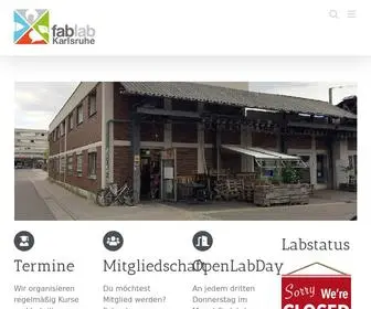Fablab-Karlsruhe.de(Fablab-Karlsruhe e.V) Screenshot