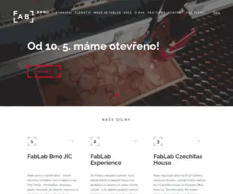 Fablabbrno.cz(První otevřená digitální dílna v Brně) Screenshot