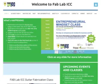 Fablabicc.org(Fab Lab ICC at Independence Community College) Screenshot