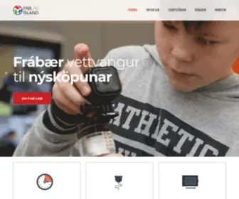Fablab.is(Forsíða) Screenshot