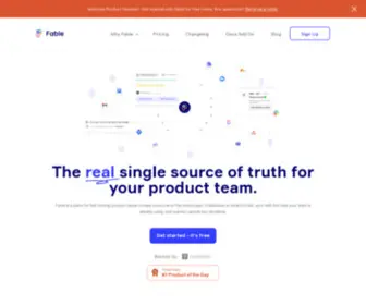 Fable.to(The single source of truth for your product team) Screenshot