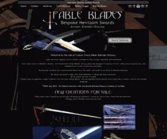 Fableblades.com(Fable Blades: Custom Swords by Brendan Olszowy Heirloom Quality Bespoke Swordmaker Wands Athame Australia USA Europe Worldwide Swordsmith Schwert épée Espada Zwaard Sværd Espadero) Screenshot