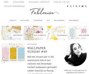 Fablouise.nl(Lifestyle blog) Screenshot