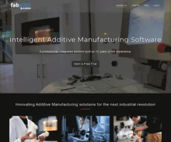 Fabpilot.com(Intelligent Additive Manufacturing Workflow Management) Screenshot