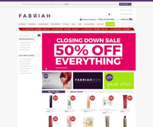 Fabriah.com(HTML Meta Tag) Screenshot