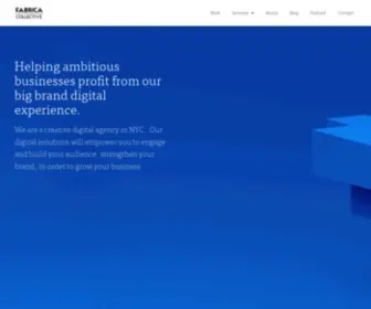 Fabricacollective.com(Our creative digital agency in NYC) Screenshot