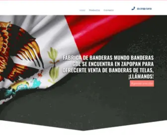 Fabricadebanderasgdl.com(Venta de banderas de tela en Zapopan) Screenshot