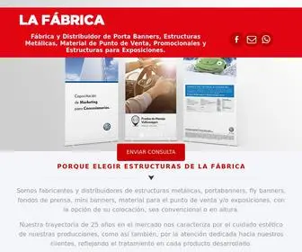 Fabricadeportabanners.com(LA FABRICA) Screenshot