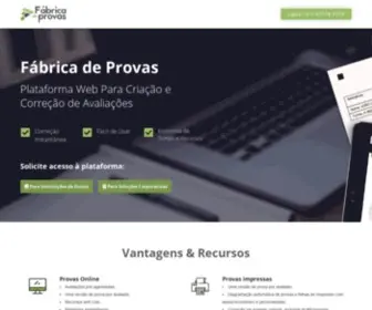 Fabricadeprovas.com.br(Fábrica de provas) Screenshot