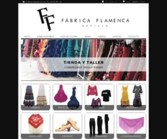 Fabricaflamenca.com(Vestuario profesional para baile flamenco. Diseño propio y a medida para ensayo y actuación) Screenshot