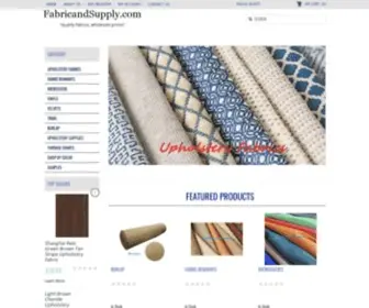 Fabricandsupply.com("Quality Fabrics) Screenshot