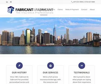 Fabricantinsurance.com(Fabricant & Fabricant) Screenshot