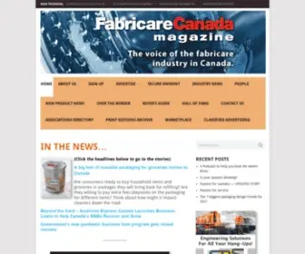 Fabricarecanada.com(Fabricare Canada magazine) Screenshot