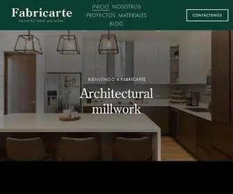 Fabricarte.co.cr(Architectural Millwork) Screenshot