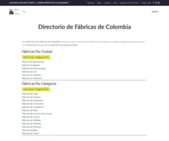 Fabricas.co(Directorio de Fábricas de Colombia) Screenshot