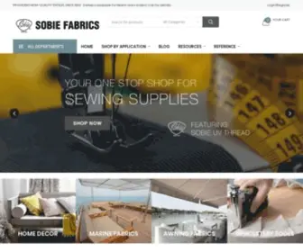 FabriCDaddy.com(Wholesale Outdoor Fabrics and Upholstery Tools) Screenshot