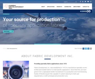 FabriCDevelopment.com(Fabric Development Inc) Screenshot