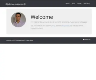 Fabrice-Salvaire.fr(Fabrice Salvaire) Screenshot