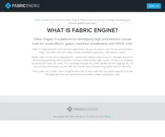 Fabricengine.com(Fabric Engine Inc) Screenshot