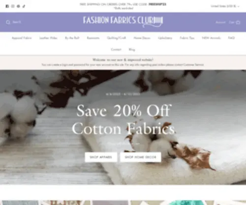 FabricFabric.net(Fashion Fabrics Club) Screenshot