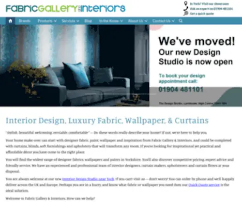 FabricGallery.co.uk(Interior Design York) Screenshot