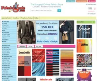 FabricGenie.com(Online Fabric Store) Screenshot