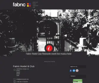 Fabrichostel.com(Fabric Hostel & Club) Screenshot