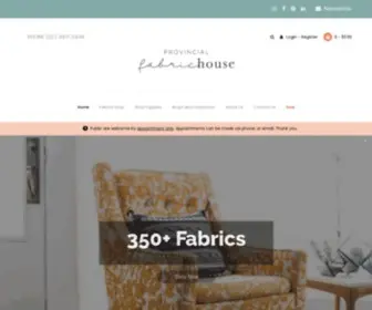 Fabrichouse.com.au(Provincial Fabric House) Screenshot