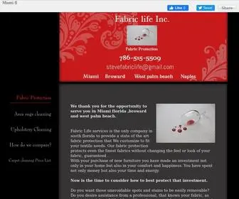 Fabriclifemiami.com(Fabric life service's) Screenshot