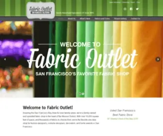 Fabricoutletsf.com(Fabric Outlet) Screenshot