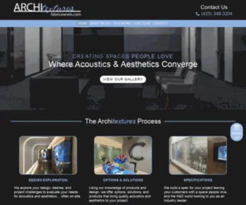 FabricPanels.com(Where Acoustics & Aesthetics Converge) Screenshot