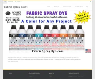 Fabricspraypaint.com(Fabric Spray Paint Upholstery Dye for Furniture) Screenshot