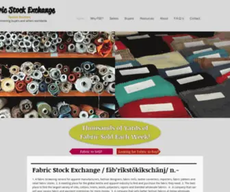 Fabricstockexchange.com(The Fabric Stock Exchange) Screenshot