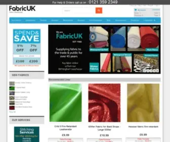 Fabricuk.com(Mail order fabric suppliers) Screenshot