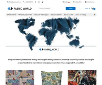 FabricWorld.eu(Sklep tkaniny online) Screenshot