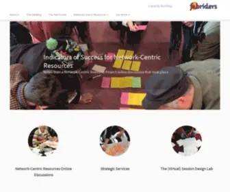 Fabriders.net(Facilitating Capacity & Movement Building) Screenshot