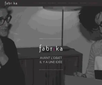 Fabrika.fr(Avant l'objet il y a une idée) Screenshot