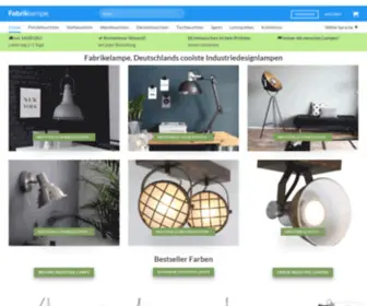 Fabriklampe-Online.de(Industrielampe Online) Screenshot