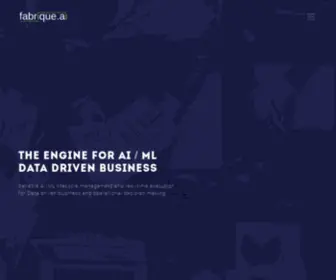 Fabrique.ai(Reliable AI/ML lifecycle management and real) Screenshot