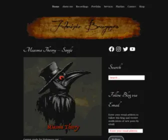 Fabriziobrugnera.com(Guitarist and Composer walking a bridge between different kind of music) Screenshot