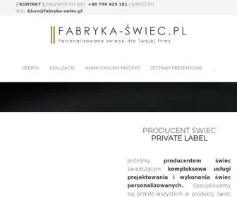 Fabryka-Swiec.pl(Wiece naturalne) Screenshot