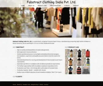 Fabstractclothing.com(Fabstract Clothing India Pvt. Ltd) Screenshot