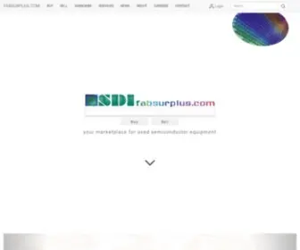 Fabsurplus.com(Used Semiconductor Equipment for sale SDI) Screenshot