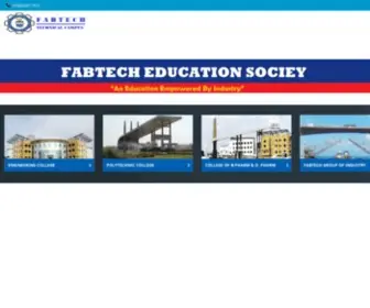 Fabtecheducation.com(Fabtech education Society) Screenshot