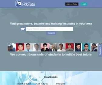 Fabtute.com(Home Tutors) Screenshot