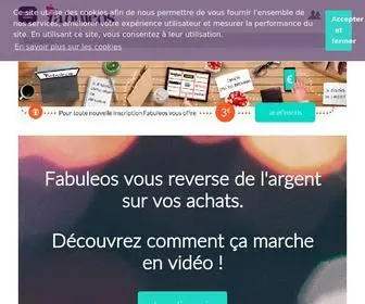 Fabuleos.fr(Cashback, Codes Promo & Réductions sur internet) Screenshot