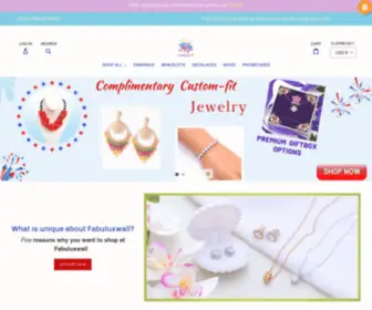 Fabuluxwall.com(Fashion Jewelry) Screenshot