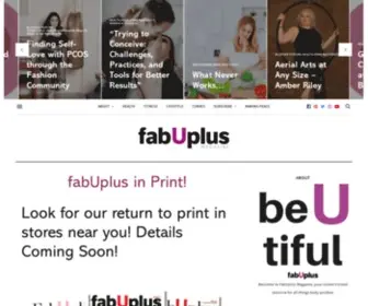 Fabuplusmagazine.com(The World's #1 Print Magazine for Plus) Screenshot