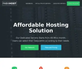 FabXhost.com(Provides everything you need for a successful online project) Screenshot