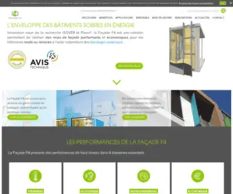 Facadef4.fr(Système d'isolation Façade F4 : la façade légère ISOVER et Placo®) Screenshot